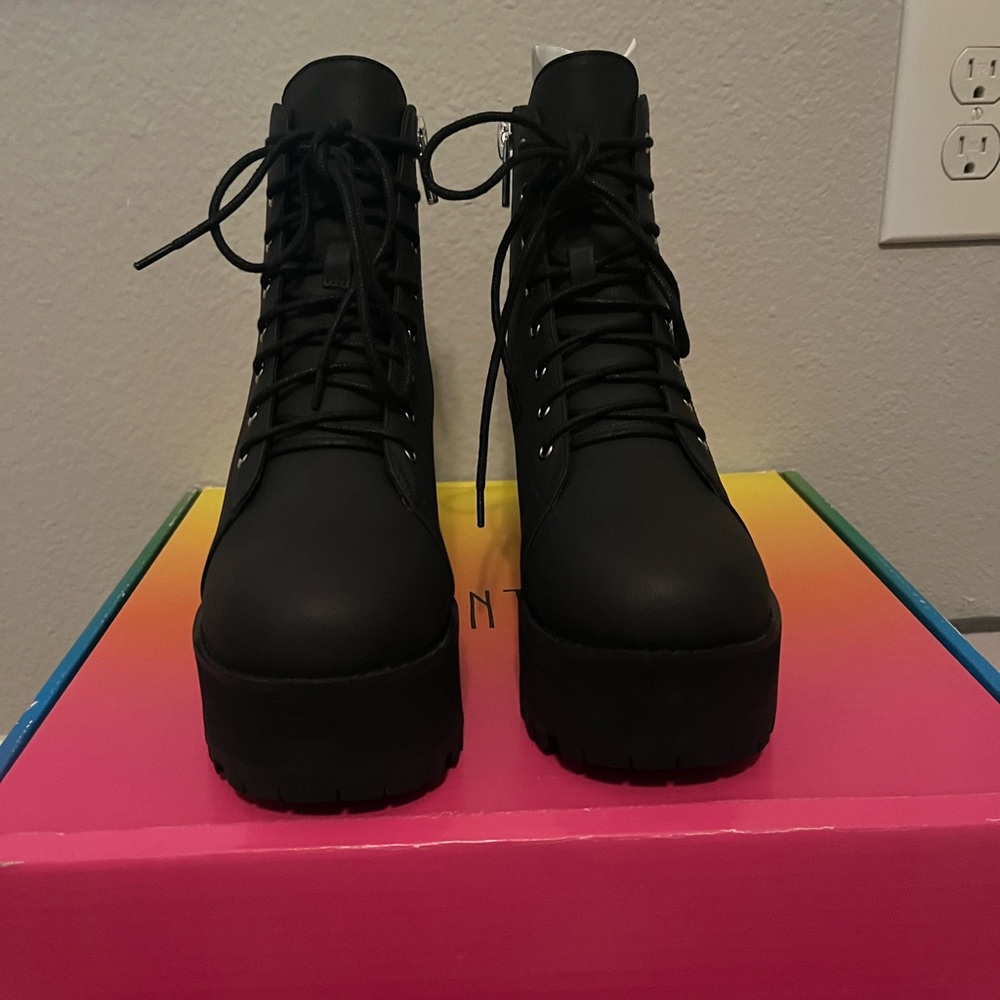 Black Raven Boots from Current Mood-Dollskill